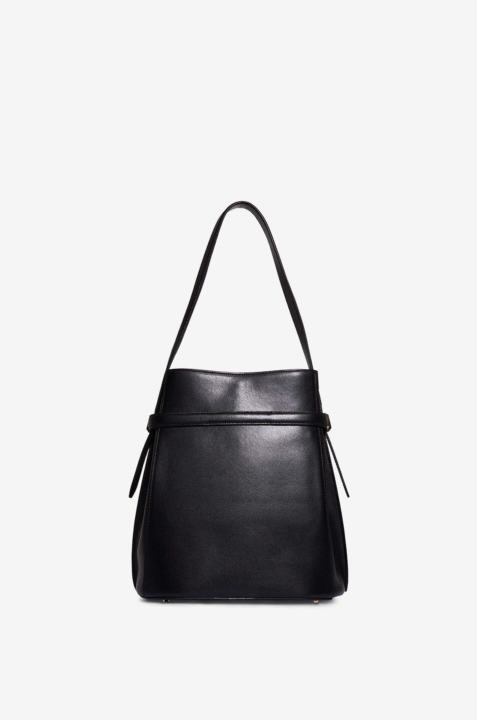 TOTEME Beuteltasche aus Glattleder Belted Bucket Damen SCHWARZ 3