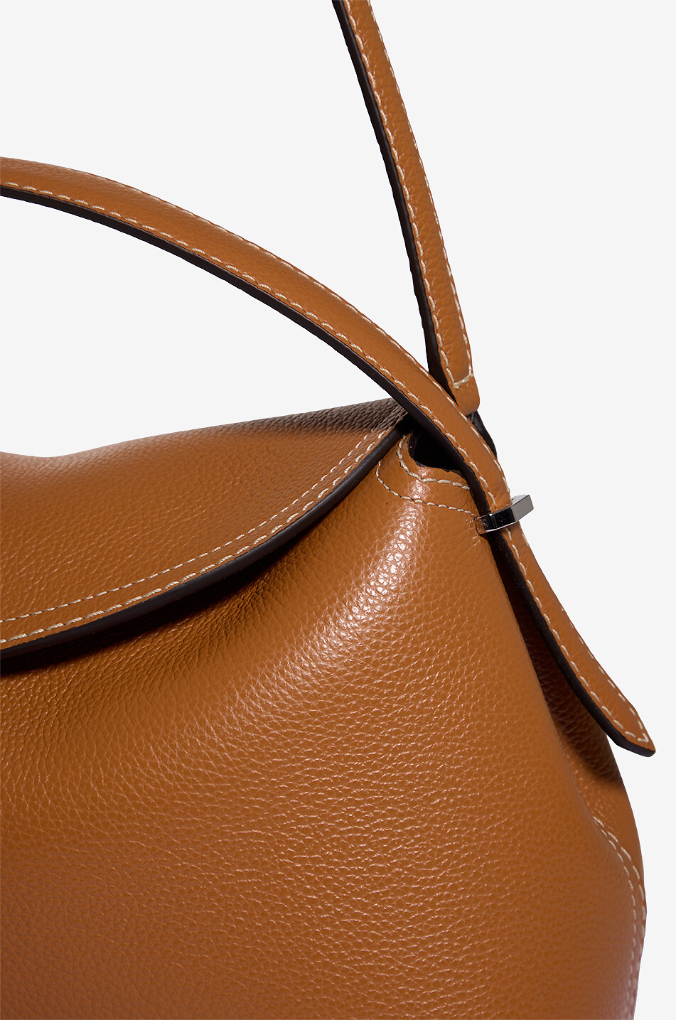 TOTEME T-Lock grained leather handbag Women CAMEL 6