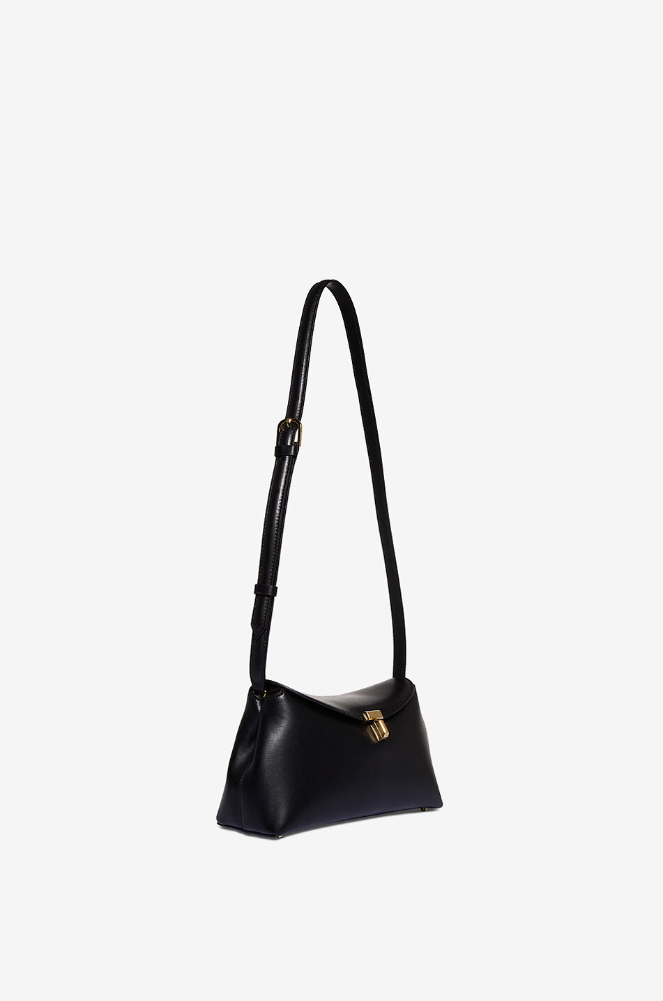 TOTEME Pochette en cuir lisse T-Lock Femme NOIR 2