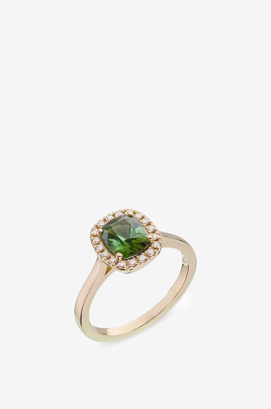 GBYG Précieuse yellow gold ring with tourmaline and diamonds Women GOLDEN 1