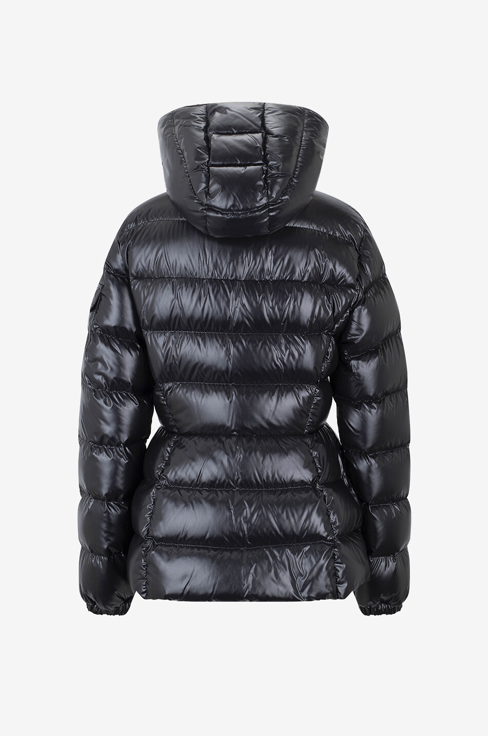 Taillierte glänzende Daunenjacke mit Kapuze Barante