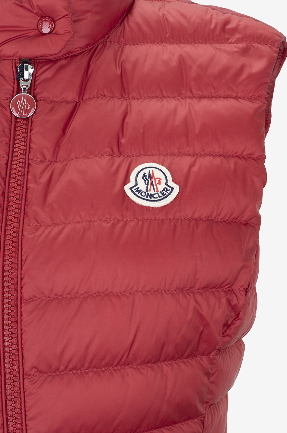 MONCLER Gilet matelassé cintré à col montant Igens Femme ROUGE 3
