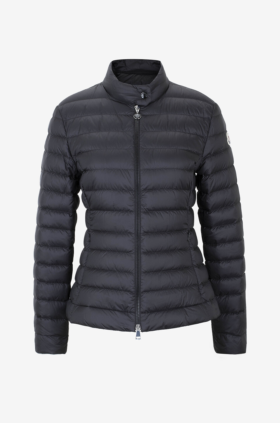 Igelle lightweight cinched down jacket with band collar