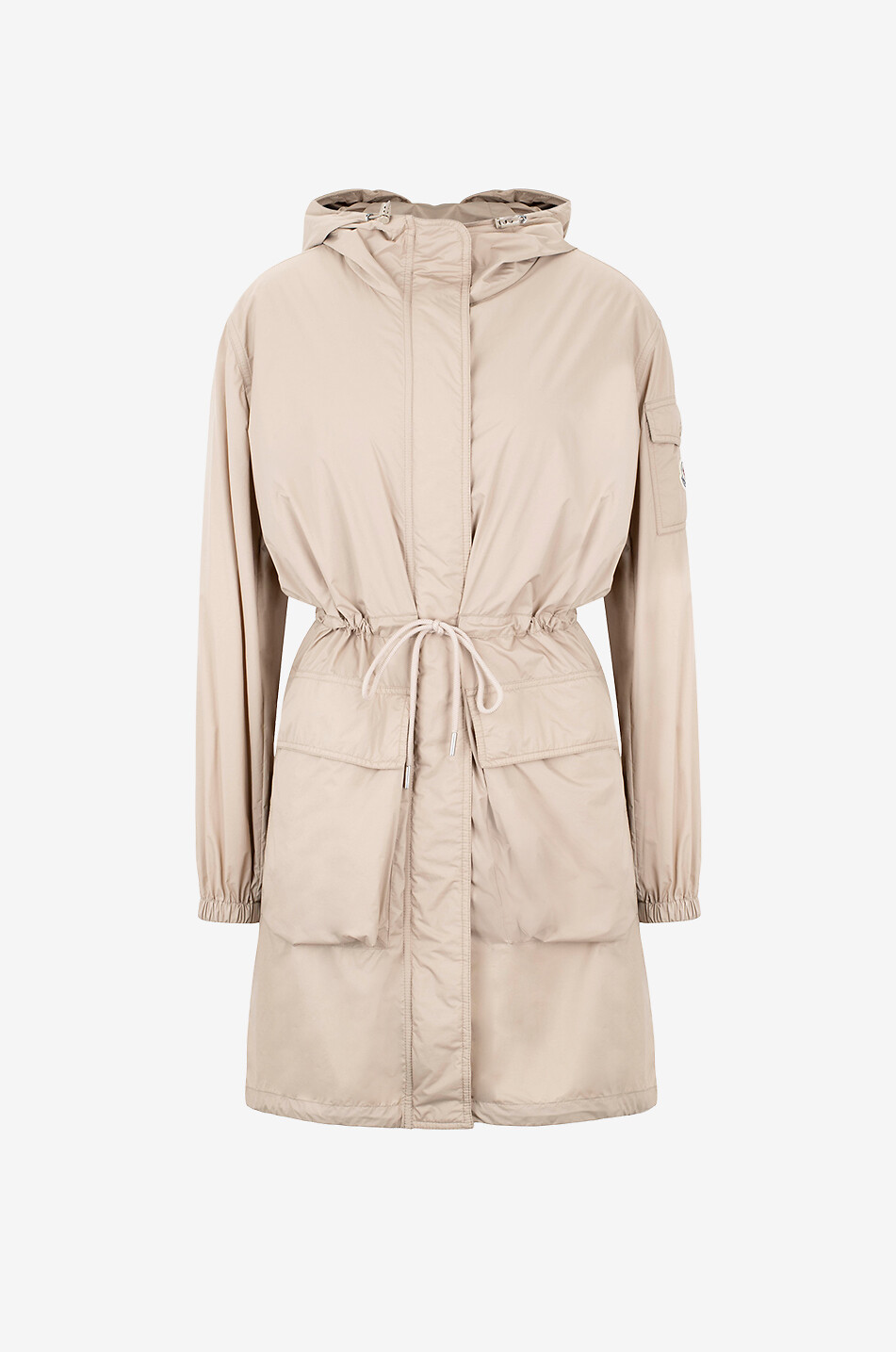 MONCLER Nouilles ligthweight hooded water-repellent parka Women BEIGE 1