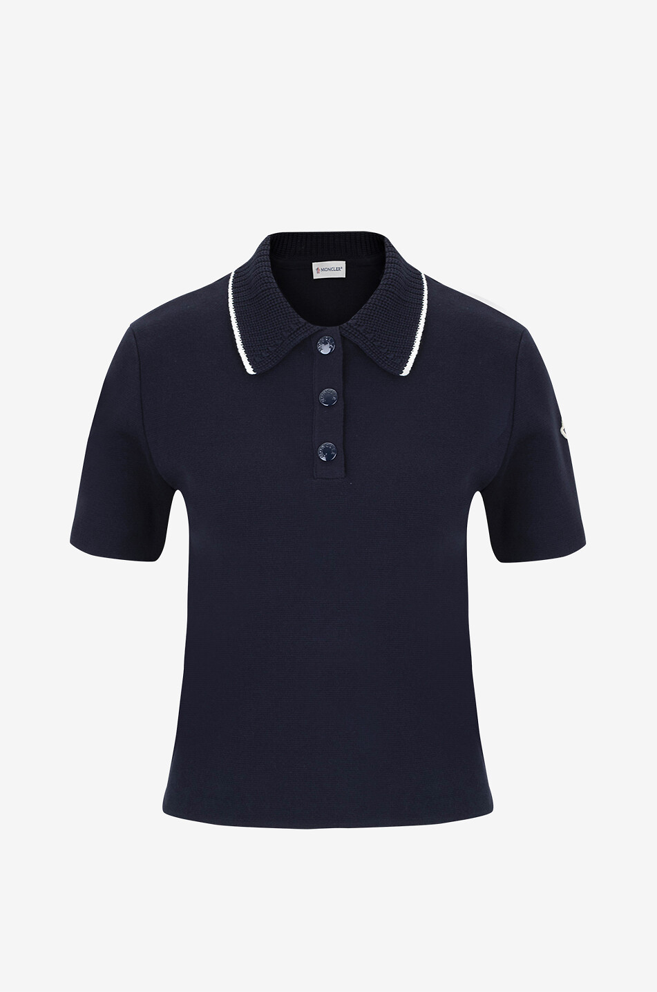 Kurzarm-Polo-Pullover aus Baumwolle