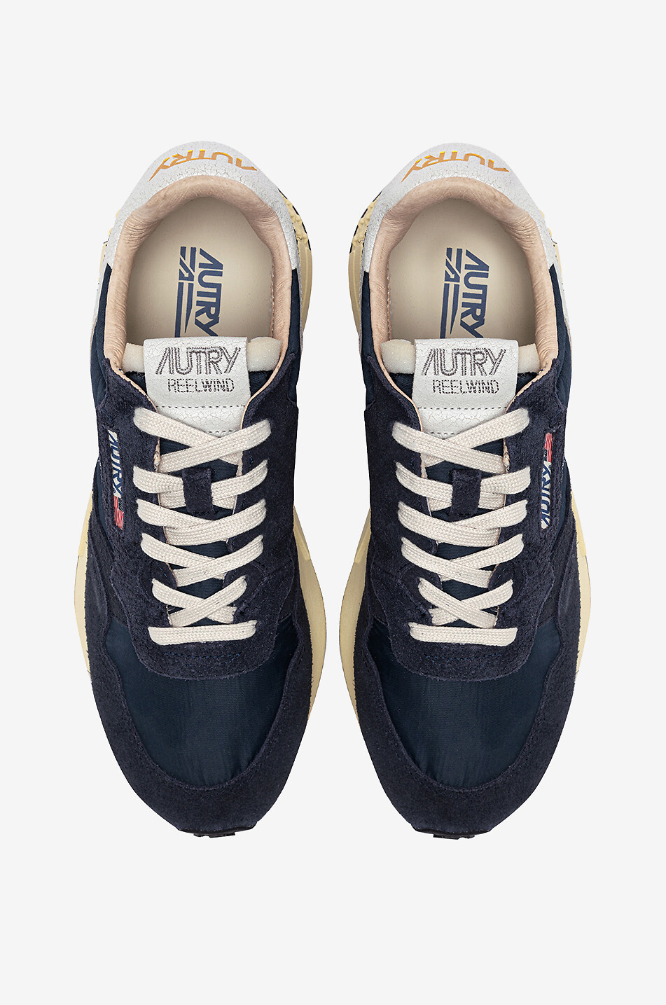 AUTRY Niedrige Sneakers aus Wildleder und Nylon Reelwind Low Herren DUNKELBLAU 3