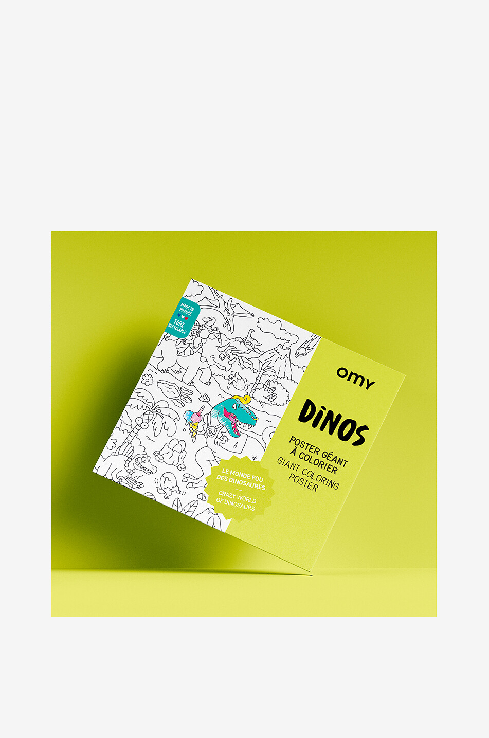 OMY Poster géant à colorier enfant Dinos Unisexe MULTICOLORE 1