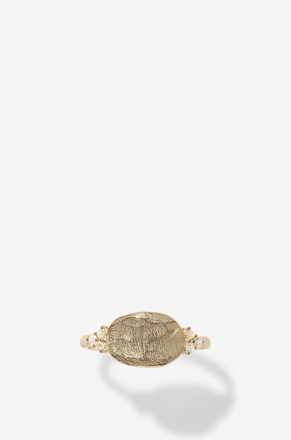 Gelbgold-Ring mit Diamanten Gaby N°2