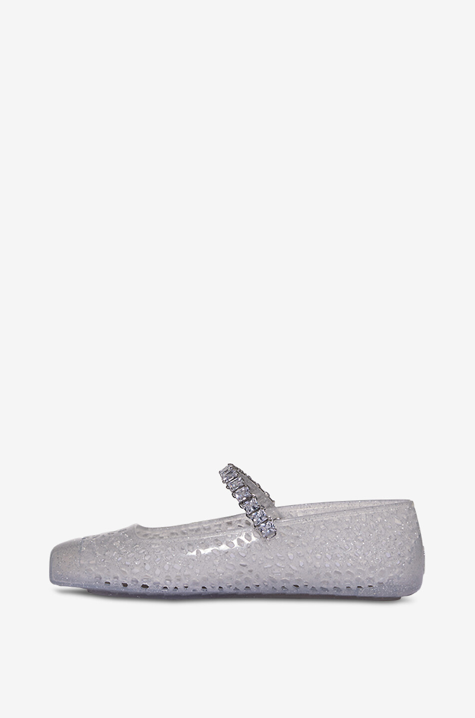 JIMMY CHOO Ballerines à brides en TPU à paillettes The Jelly Femme Incolore 3