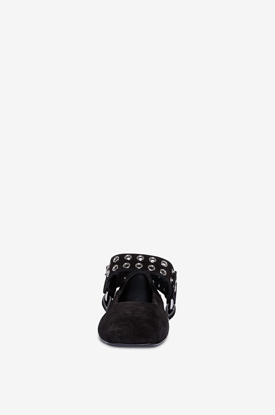 ALAÏA Wildleder-Ballerinas mit Riemchen und Ösen Biker Damen SCHWARZ 2