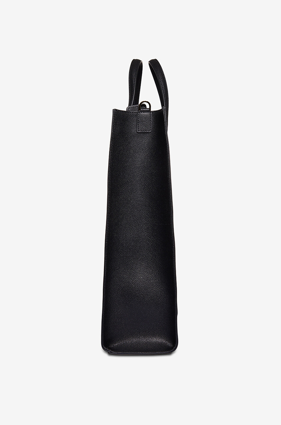 DE MARQUET Essential Large grained leather tote bag Women BLACK 4