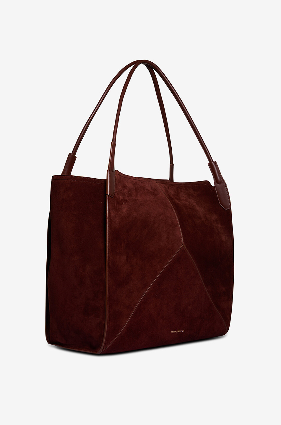 VICTORIA BECKHAM Victoria suede tote bag Women DARK BROWN 2