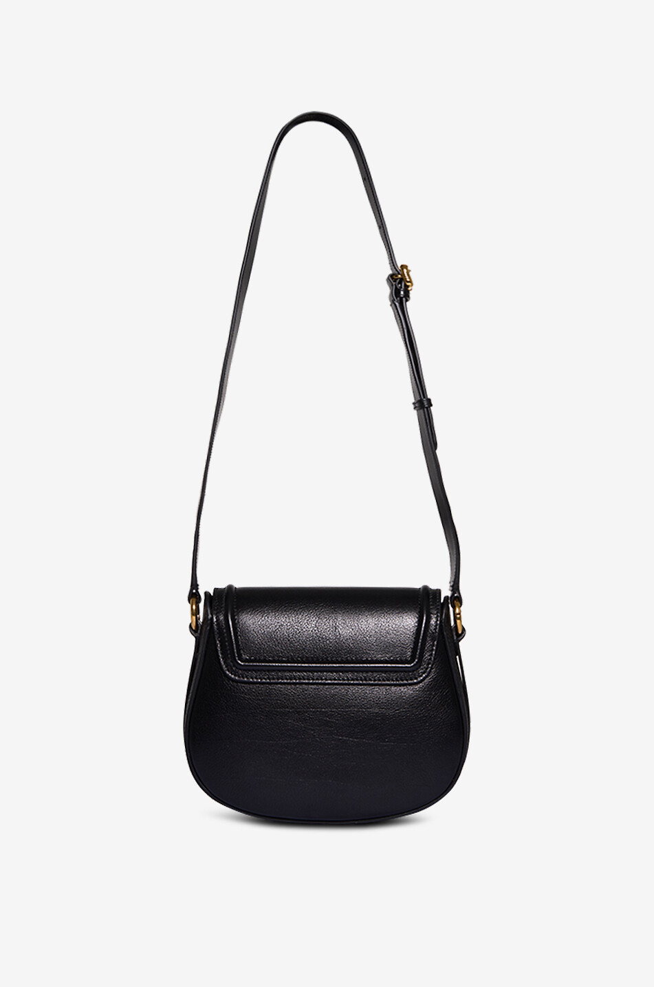 CHLOE Horse Medal Sadle bag in grained leather Women BLACK 3