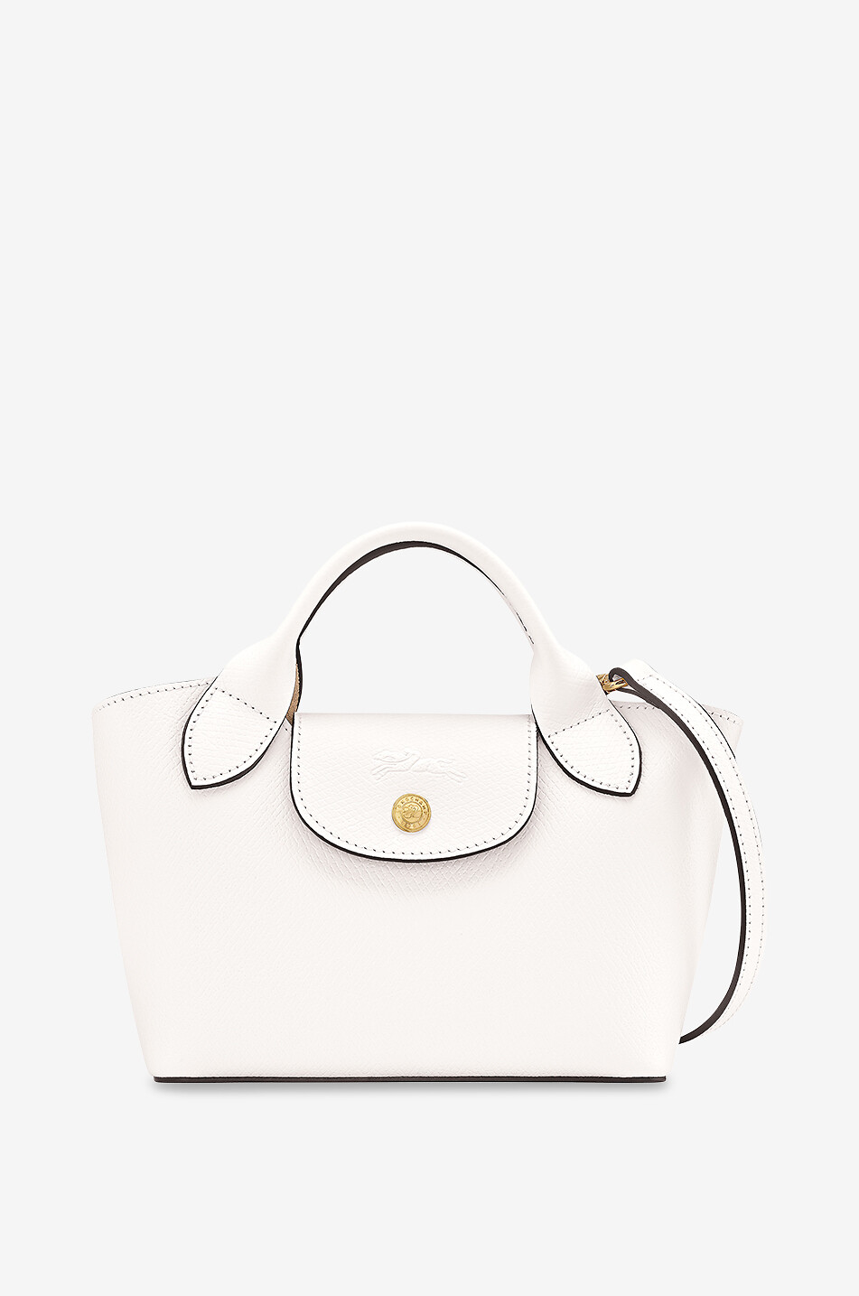 LONGCHAMP Épuré XS grained leather tote bag Women WHITE 1