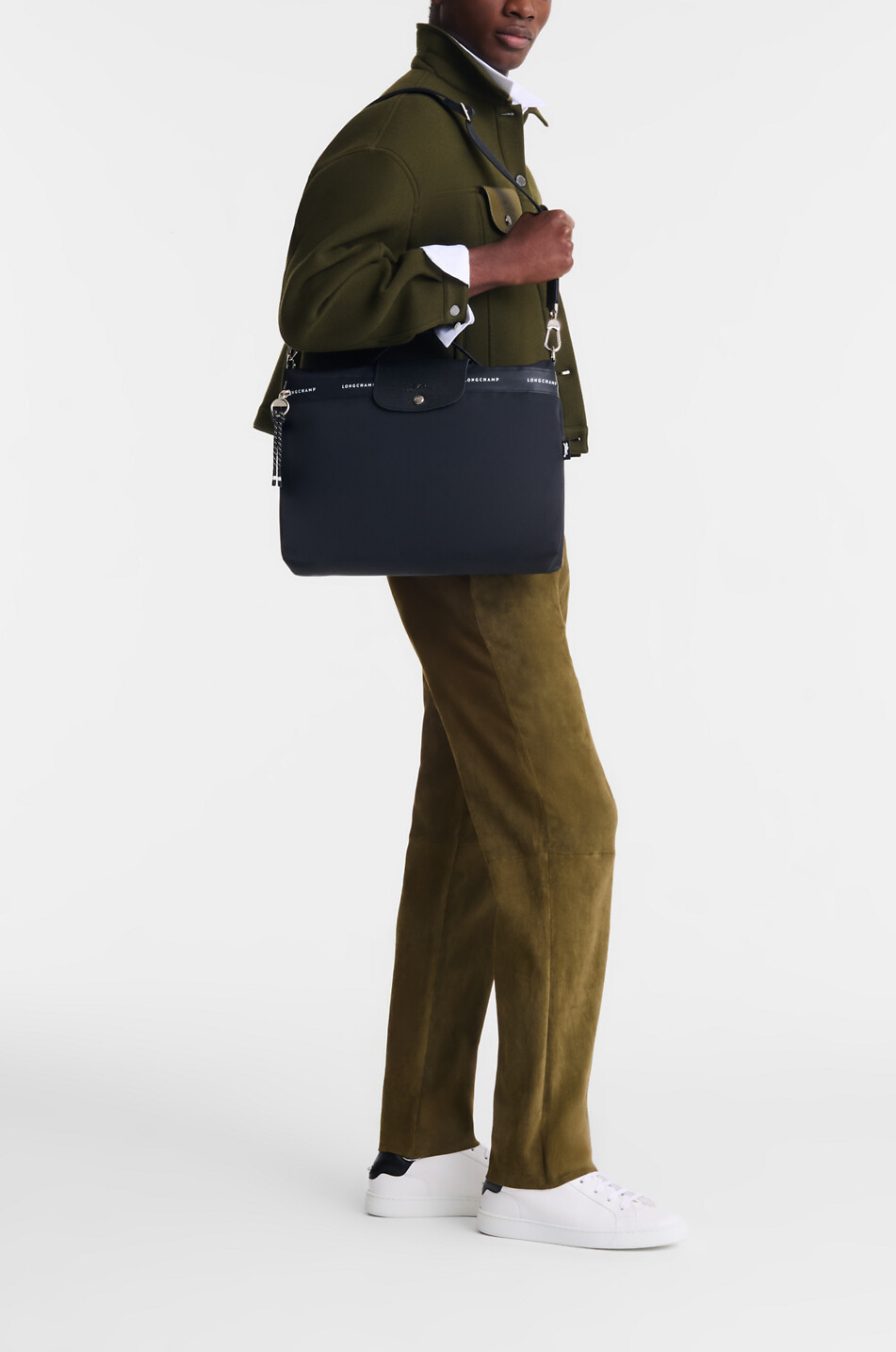 LONGCHAMP Aktentasche aus recyceltem Canvas Le Pliage Energy Damen SCHWARZ 3
