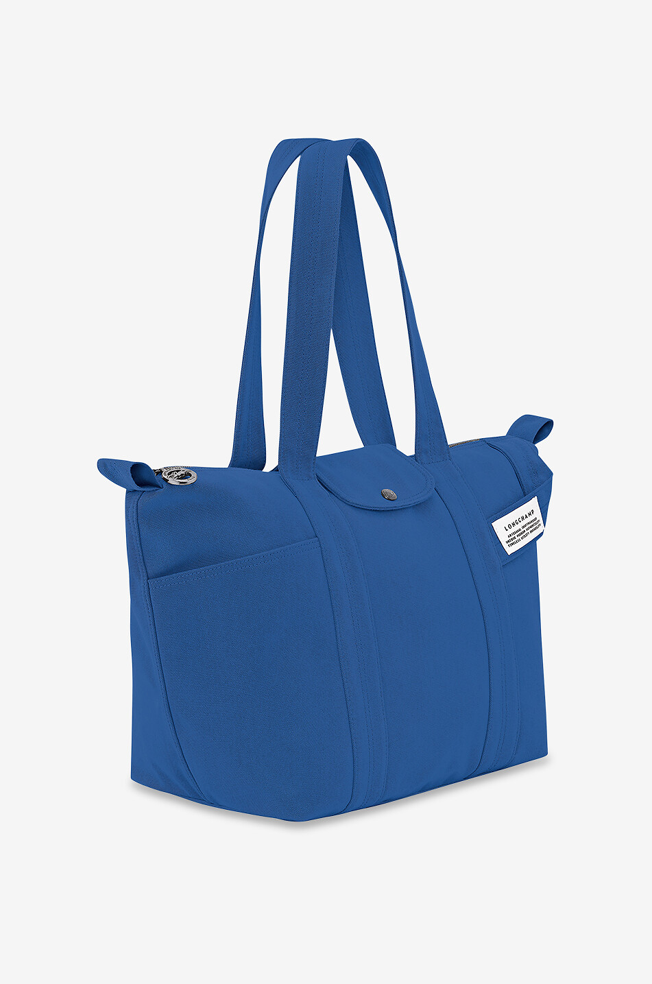 LONGCHAMP Sac cabas en toile workwear Le Pliage Collection L Femme BLEU 2