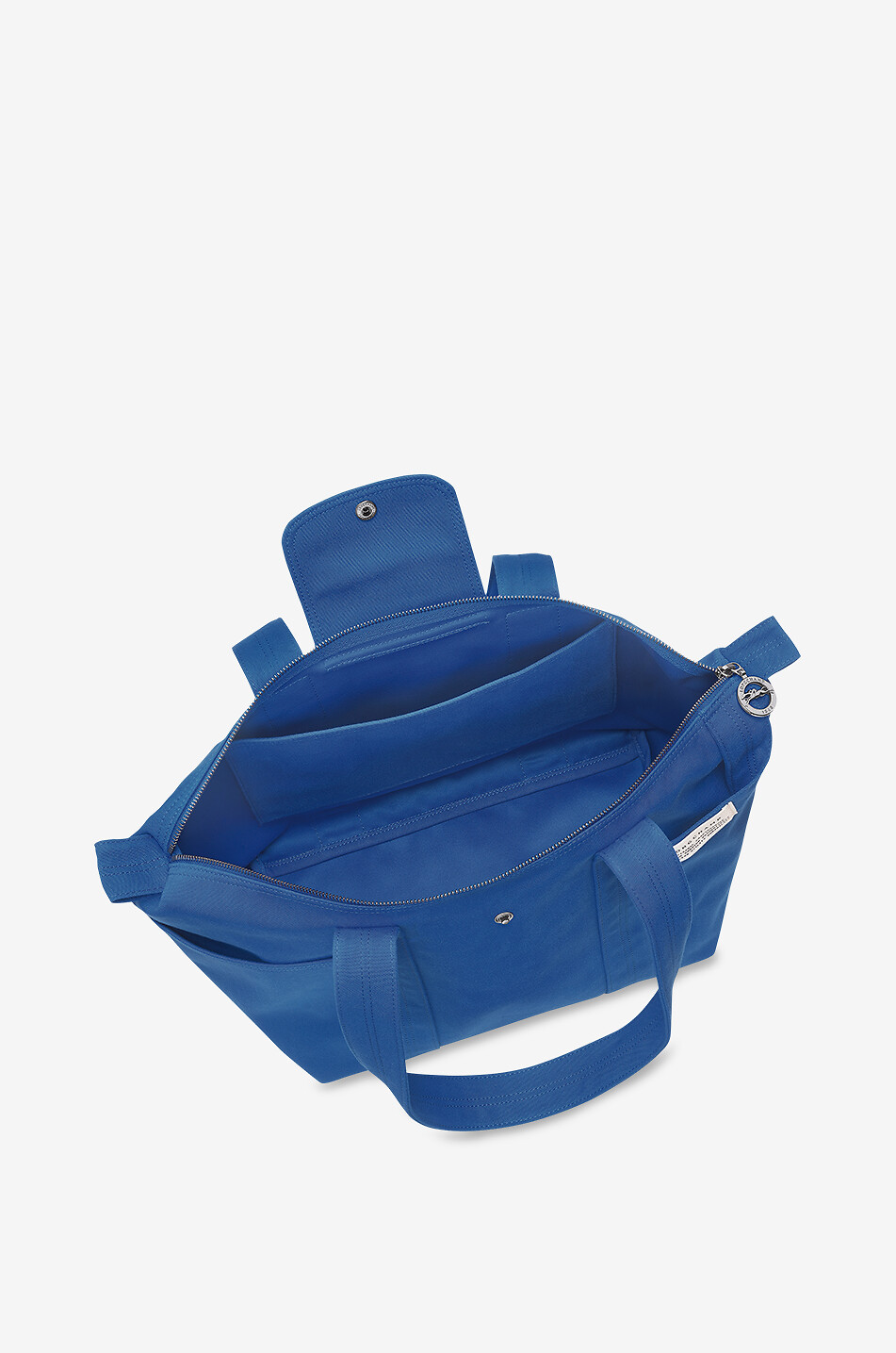 LONGCHAMP Sac cabas en toile workwear Le Pliage Collection L Femme BLEU 5