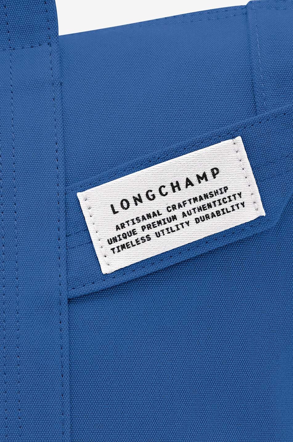 LONGCHAMP Sac cabas en toile workwear Le Pliage Collection L Femme BLEU 6