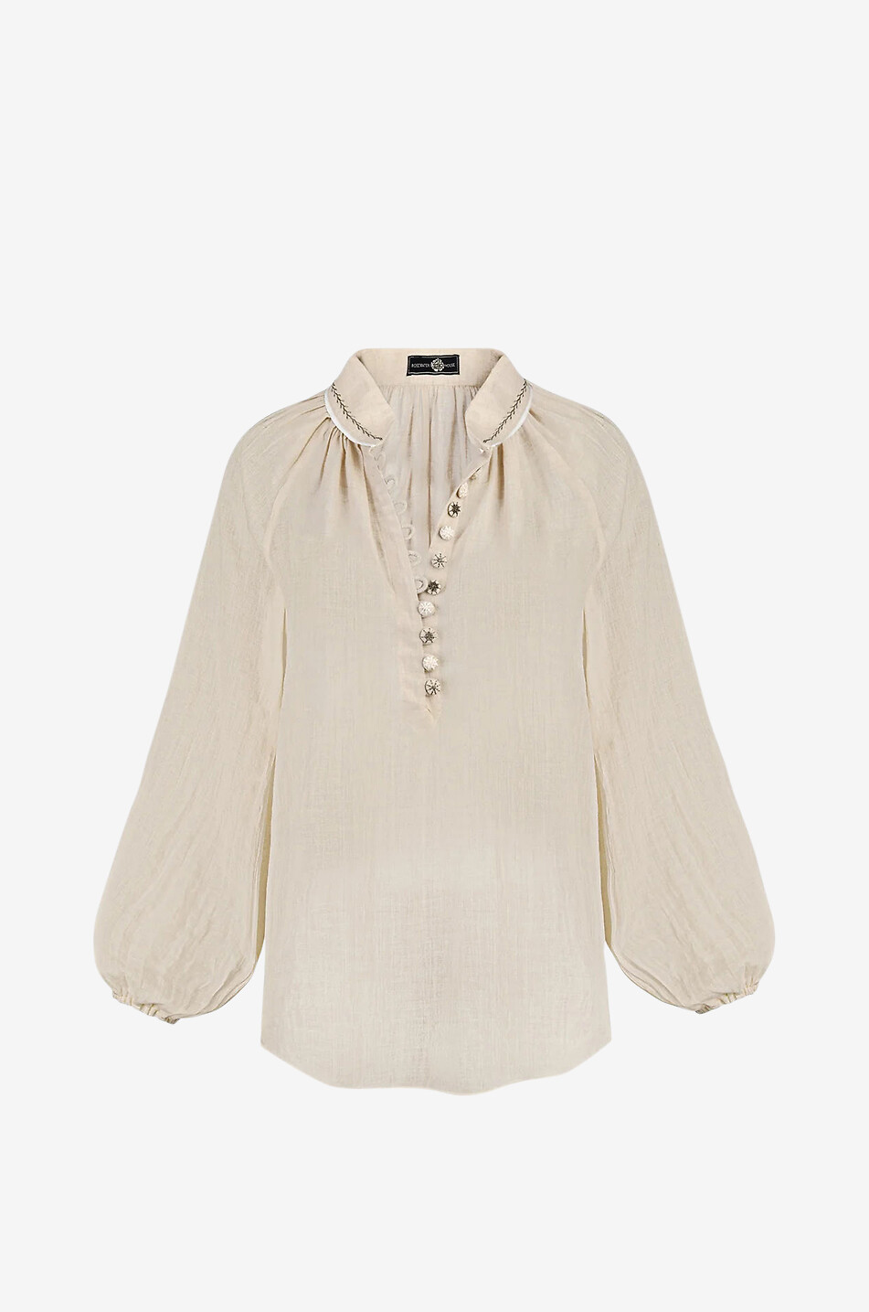 ROSEWATER HOUSE Langärmelige Bluse Golab Damen Hellbeige 1