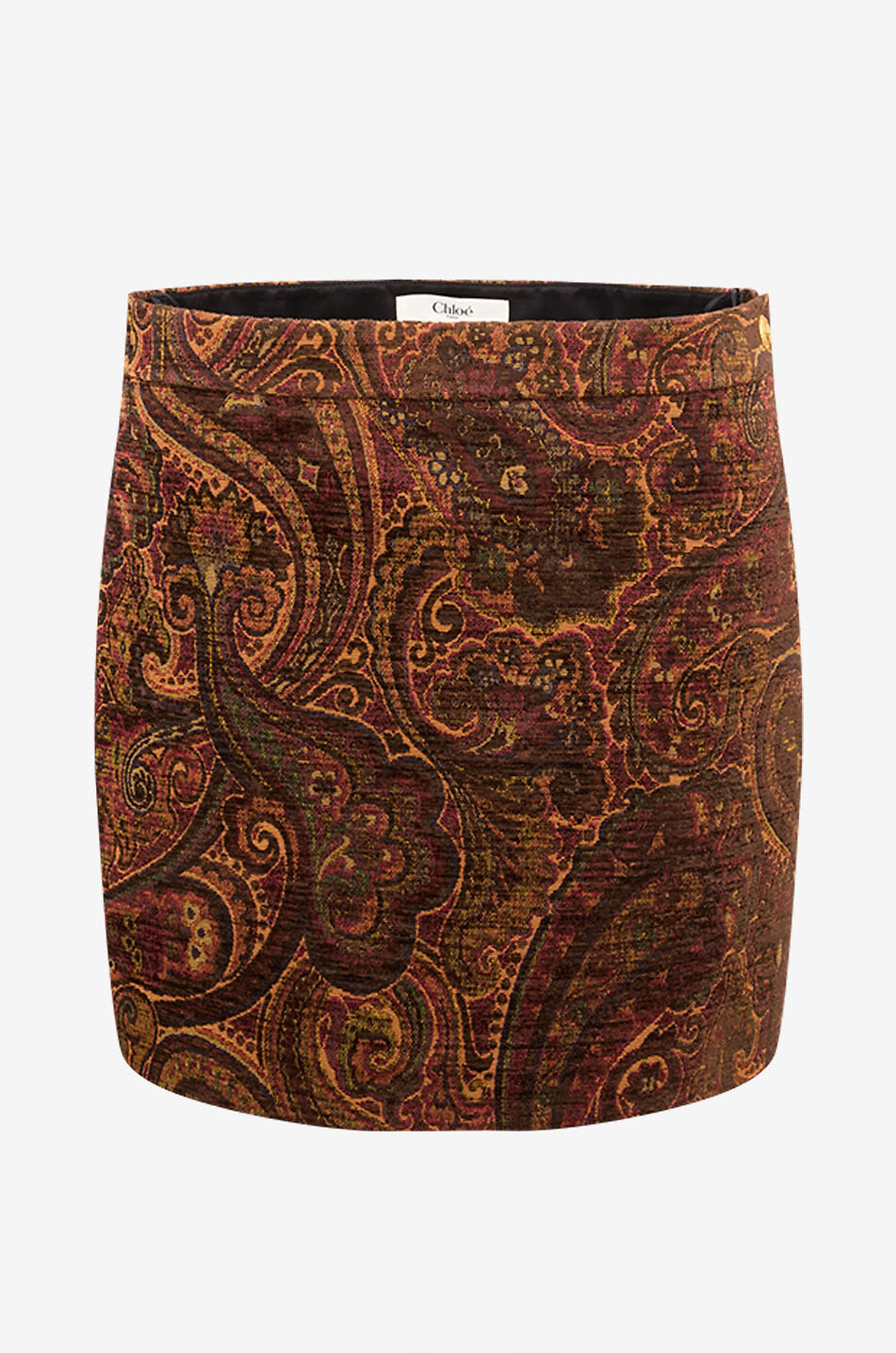 CHLOE Minirock aus Jacquard Tapestry Damen DUNKELROT 1