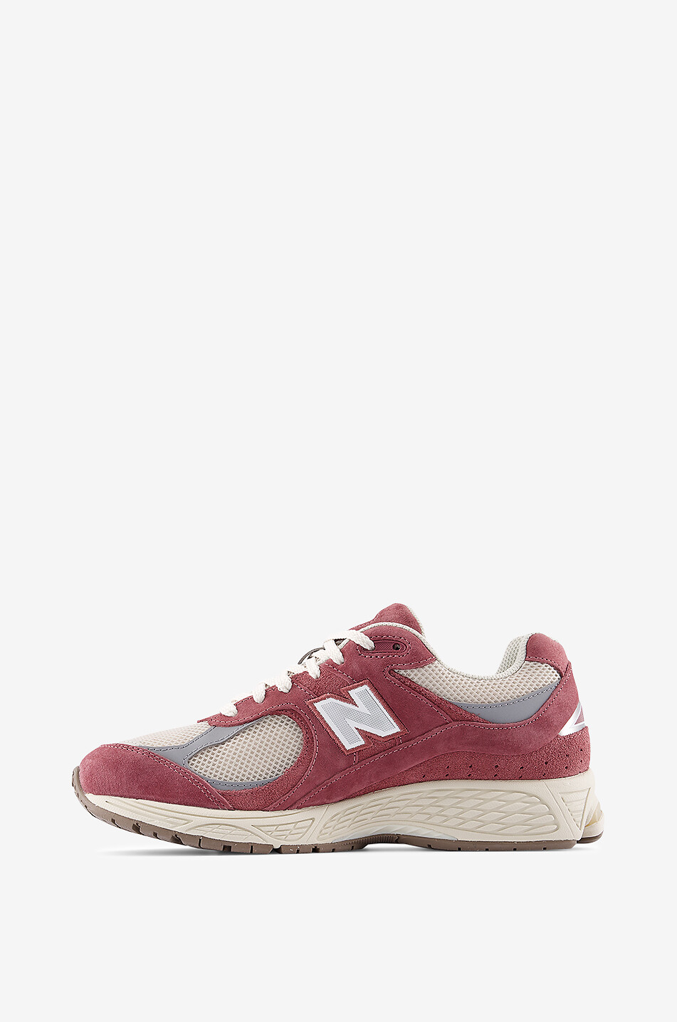 NEW BALANCE 2002R suede low-top sneakers Women DARK RED 2
