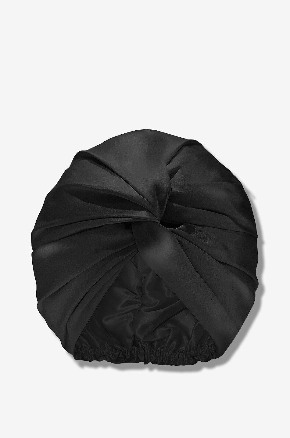 SLIP Gezwirbelter Seidenturban Black Unisex SCHWARZ 1