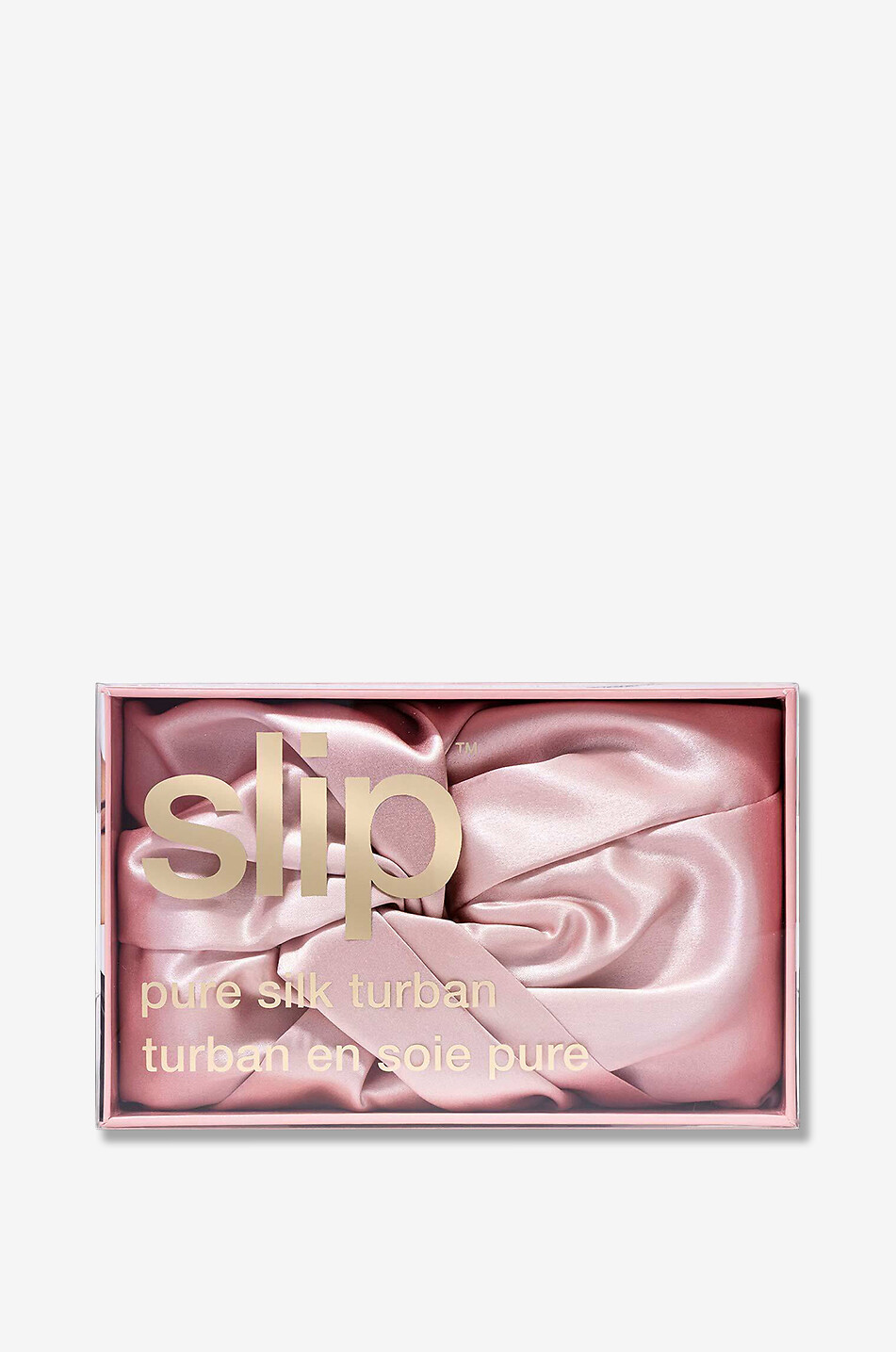 SLIP Turban torsadé en soie Rose Unisexe ROSE 2