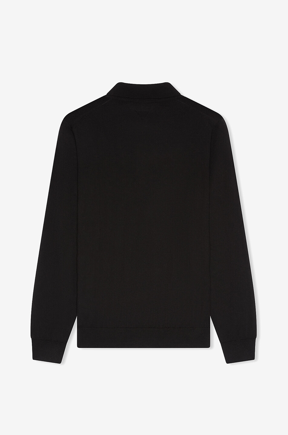 MAURIZIO BALDASSARI Langärmeliges Polohemd aus Schurwolle Herren SCHWARZ 2