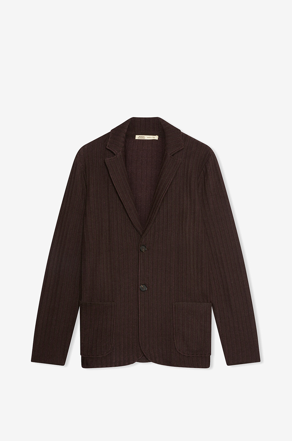 MAURIZIO BALDASSARI Rippstrick-Blazer aus Seiden- und Kaschmirmix Herren DUNKELROT 1