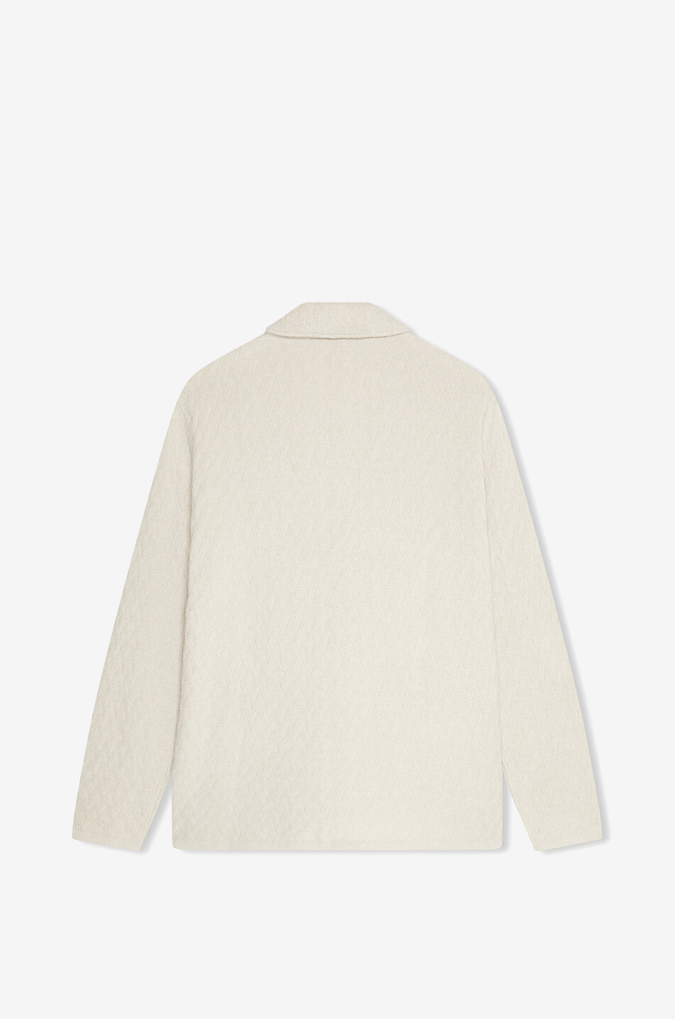 MAURIZIO BALDASSARI Fischgrät-Strickblazer aus Wolle und Kaschmir Herren Hellbeige 2