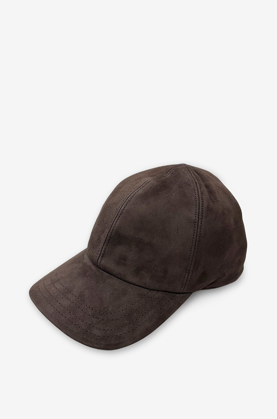 MAURIZIO BALDASSARI Baseballkappe aus Wildleder Herren DUNKELBRAUN 1