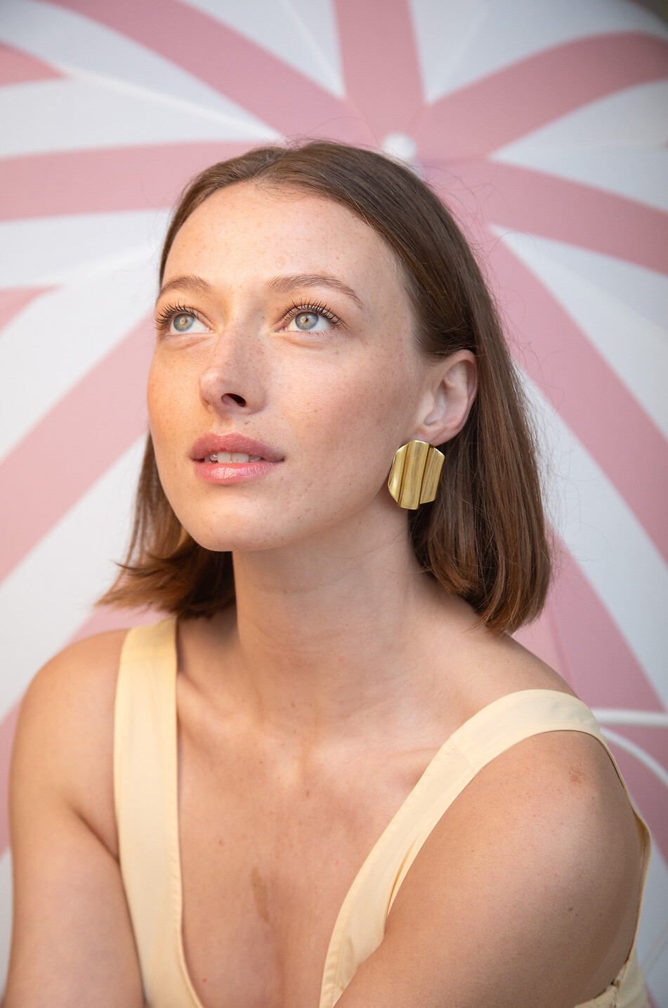 YSSO Goldene Ohrstecker L'Onda Damen GOLDEN 2
