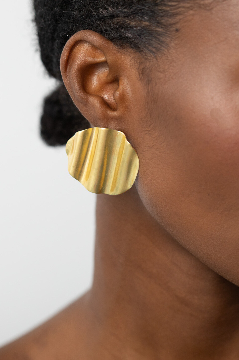 YSSO Goldene Ohrstecker L'Onda Damen GOLDEN 3