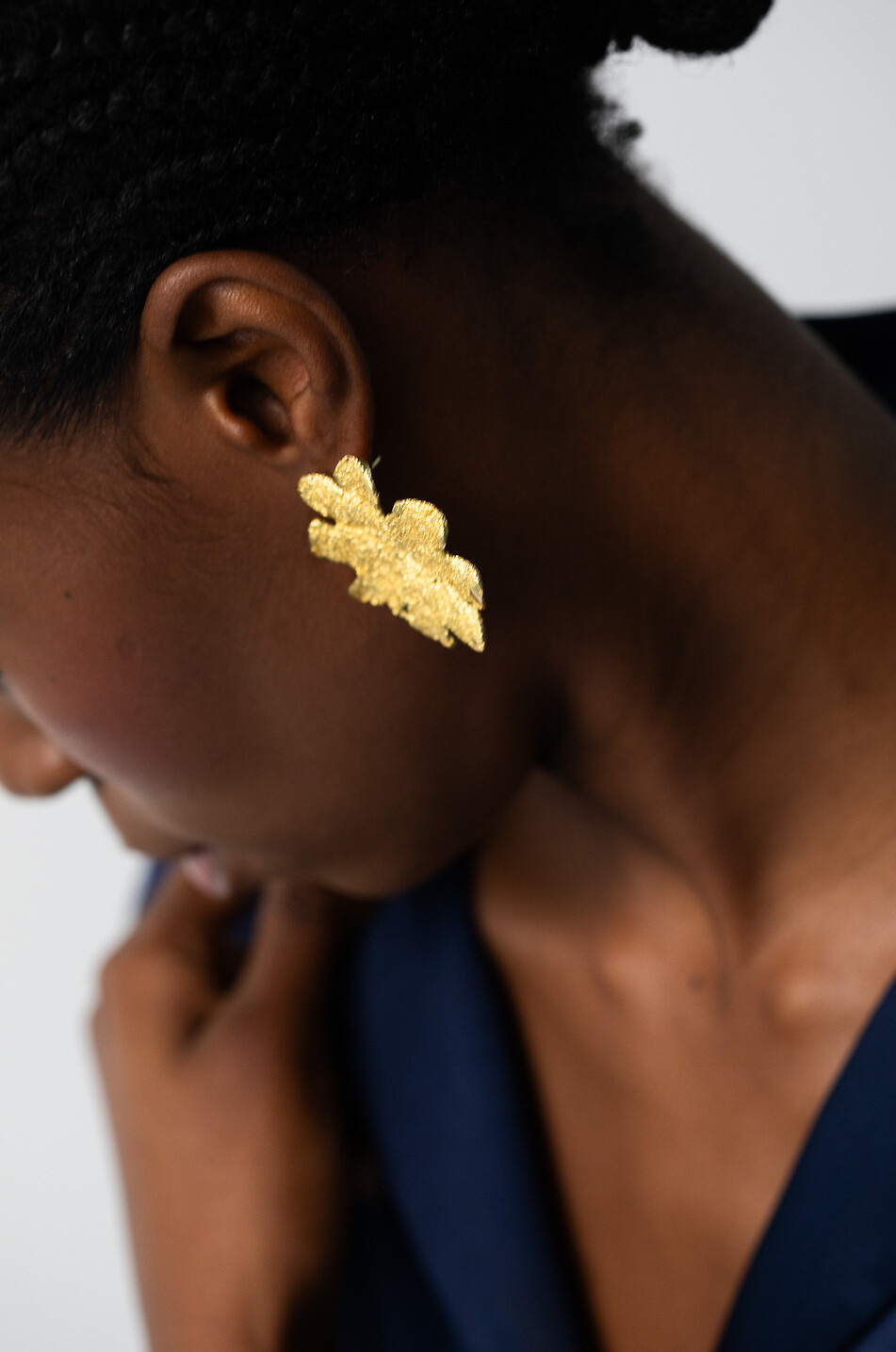 YSSO Clous d'oreilles dorés Anemone Femme DORE 4