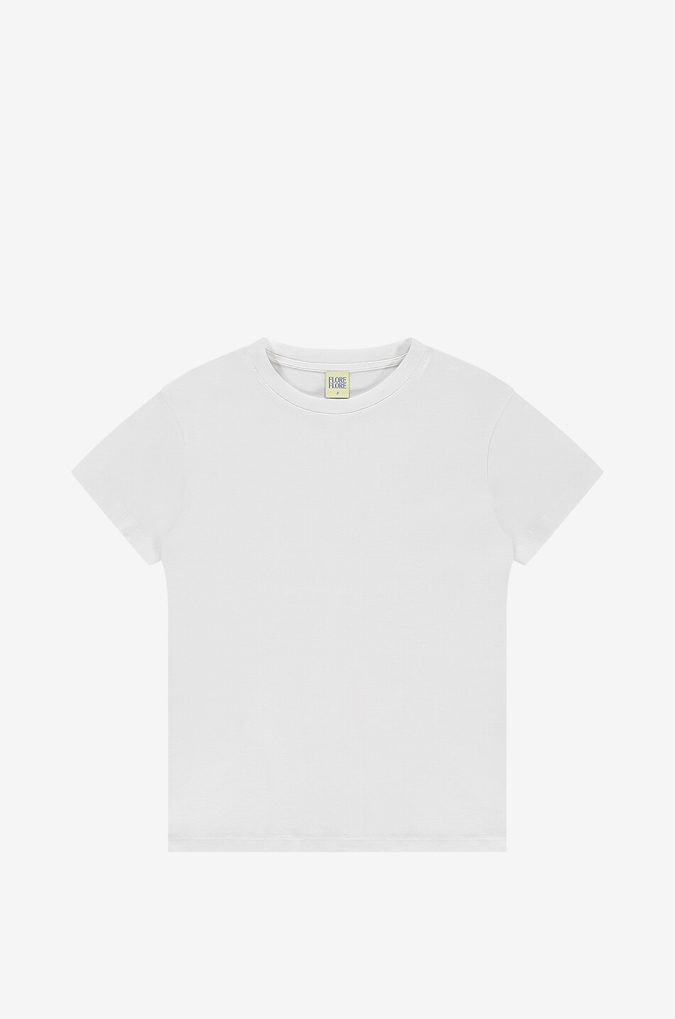 FLORE FLORE T-shirt à manches courtes en coton biologique Monica Femme BLANC 1