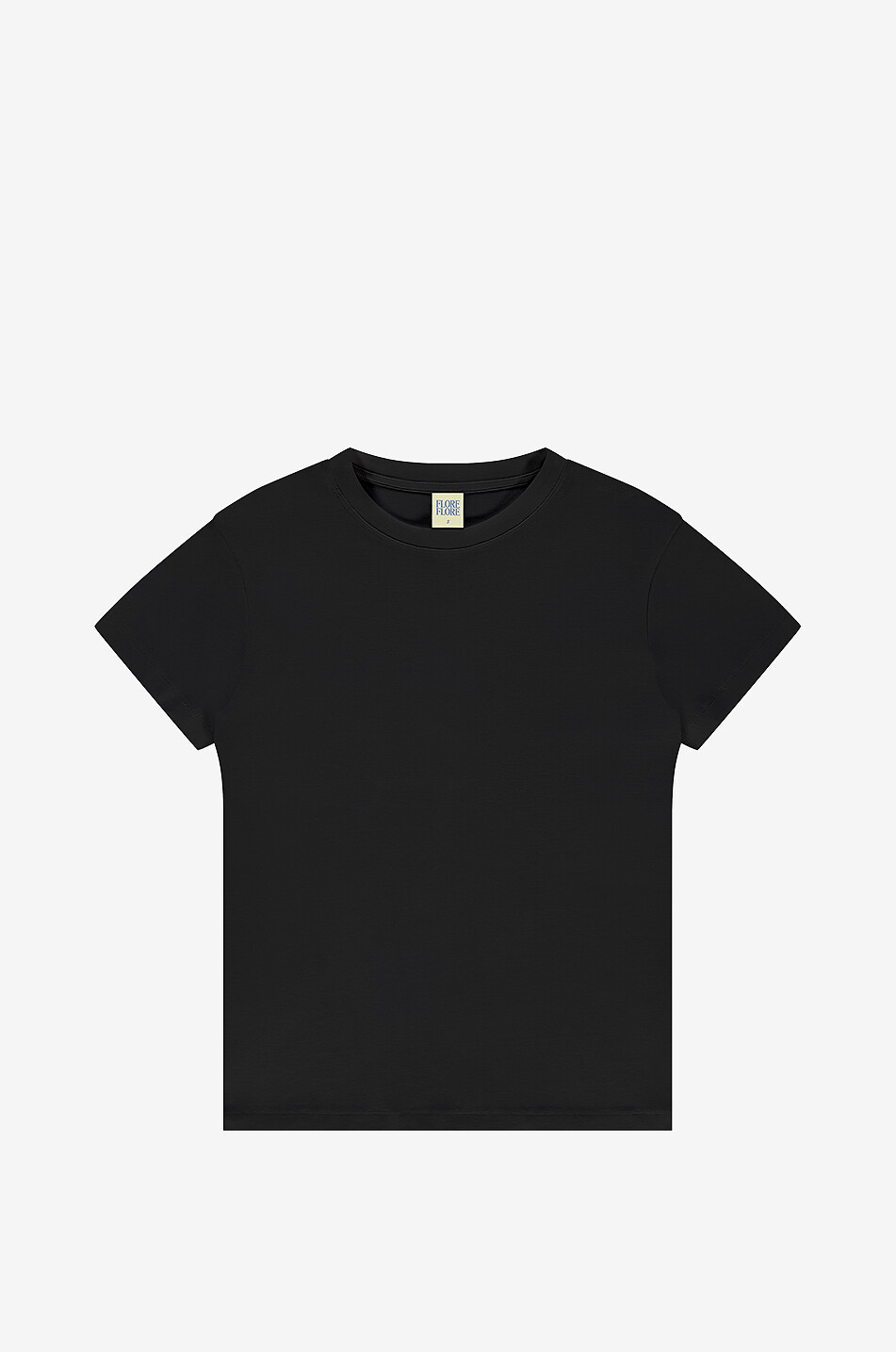 FLORE FLORE Monica organic cotton short-sleeved T-shirt Women BLACK 1