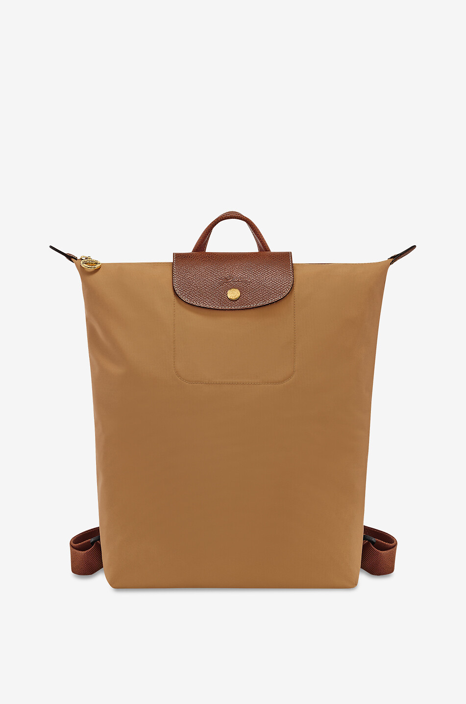 Sac à dos en toile et cuir Le Pliage Original M