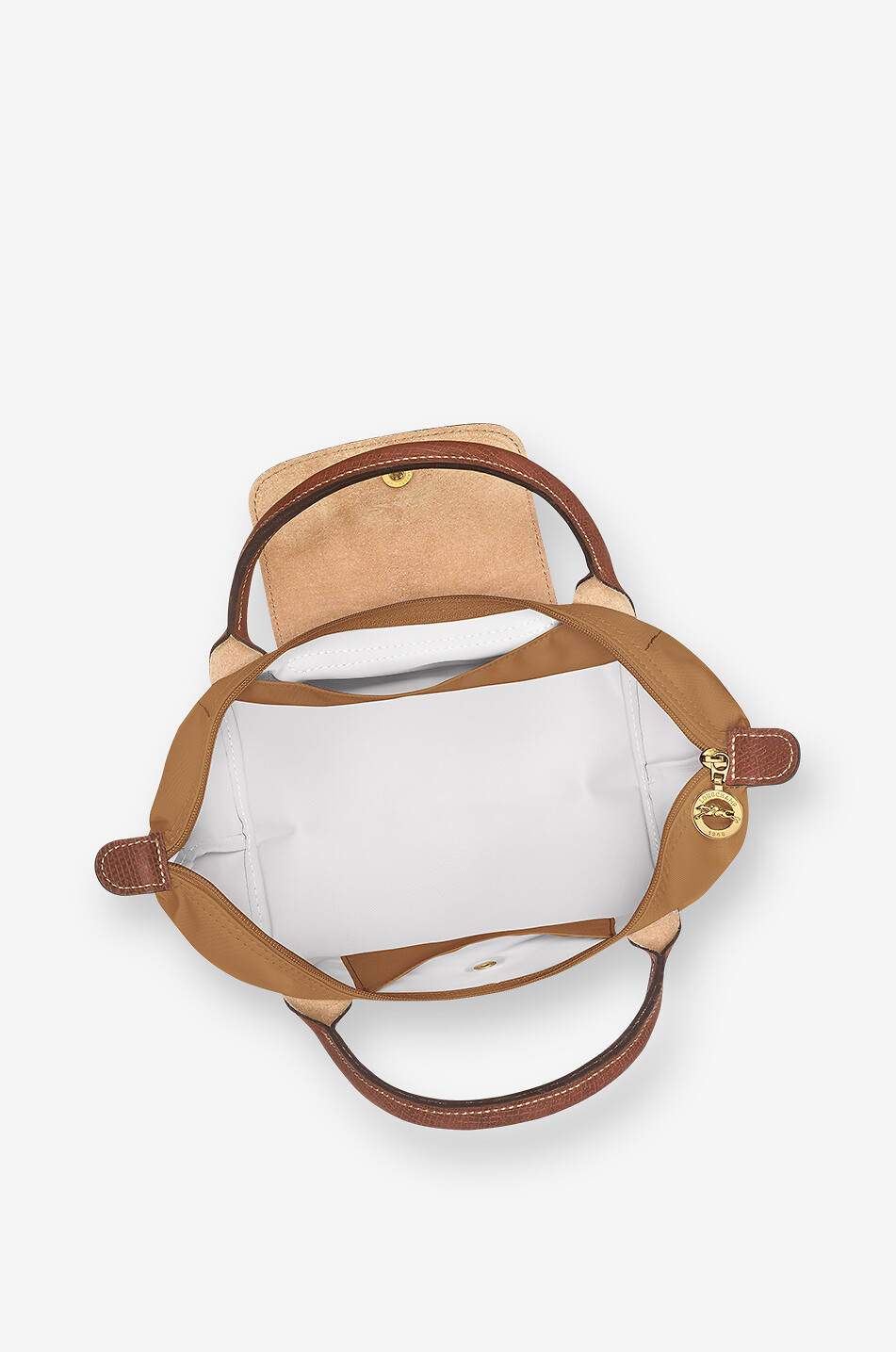 LONGCHAMP Sac à main en nylon Le Pliage S Femme MARRON 5