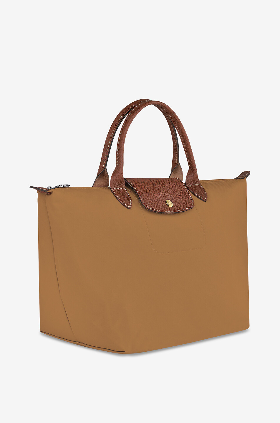 LONGCHAMP Le Pliage Original M recycled canvas handbag Women LIGHT BROWN 2