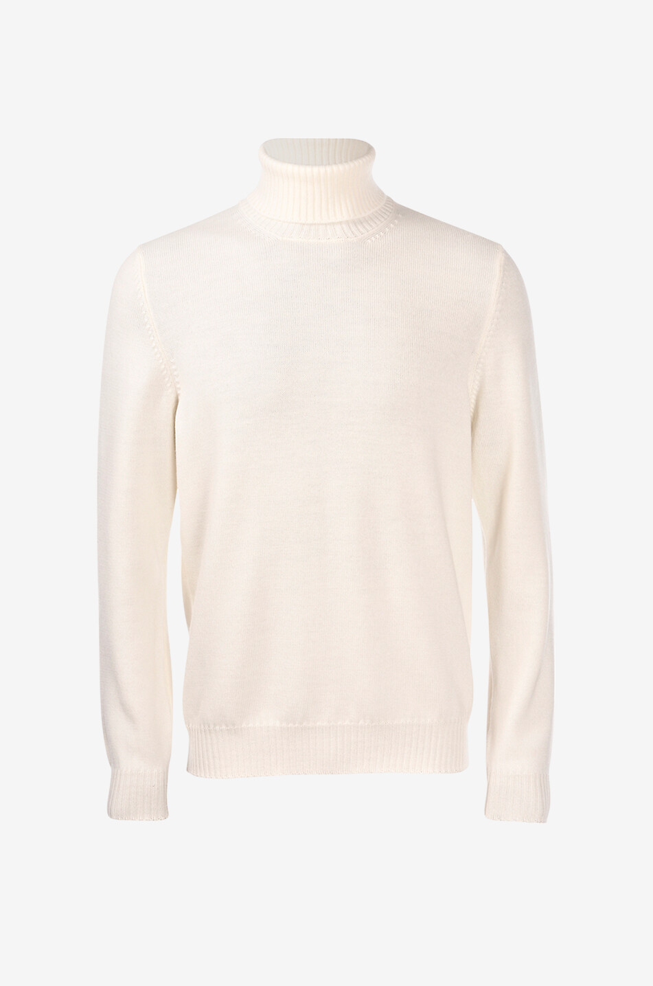 GRAN SASSO Rollkragenpullover aus Schurwolle Herren CREMEFARBEN 1