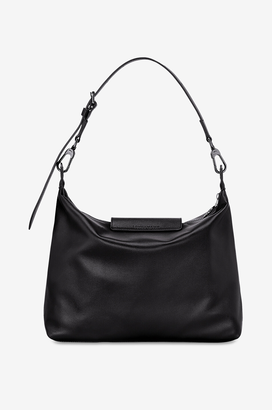 LONGCHAMP Sac porté épaule en cuir lisse souple Le Pliage Xtra M Femme NOIR 2