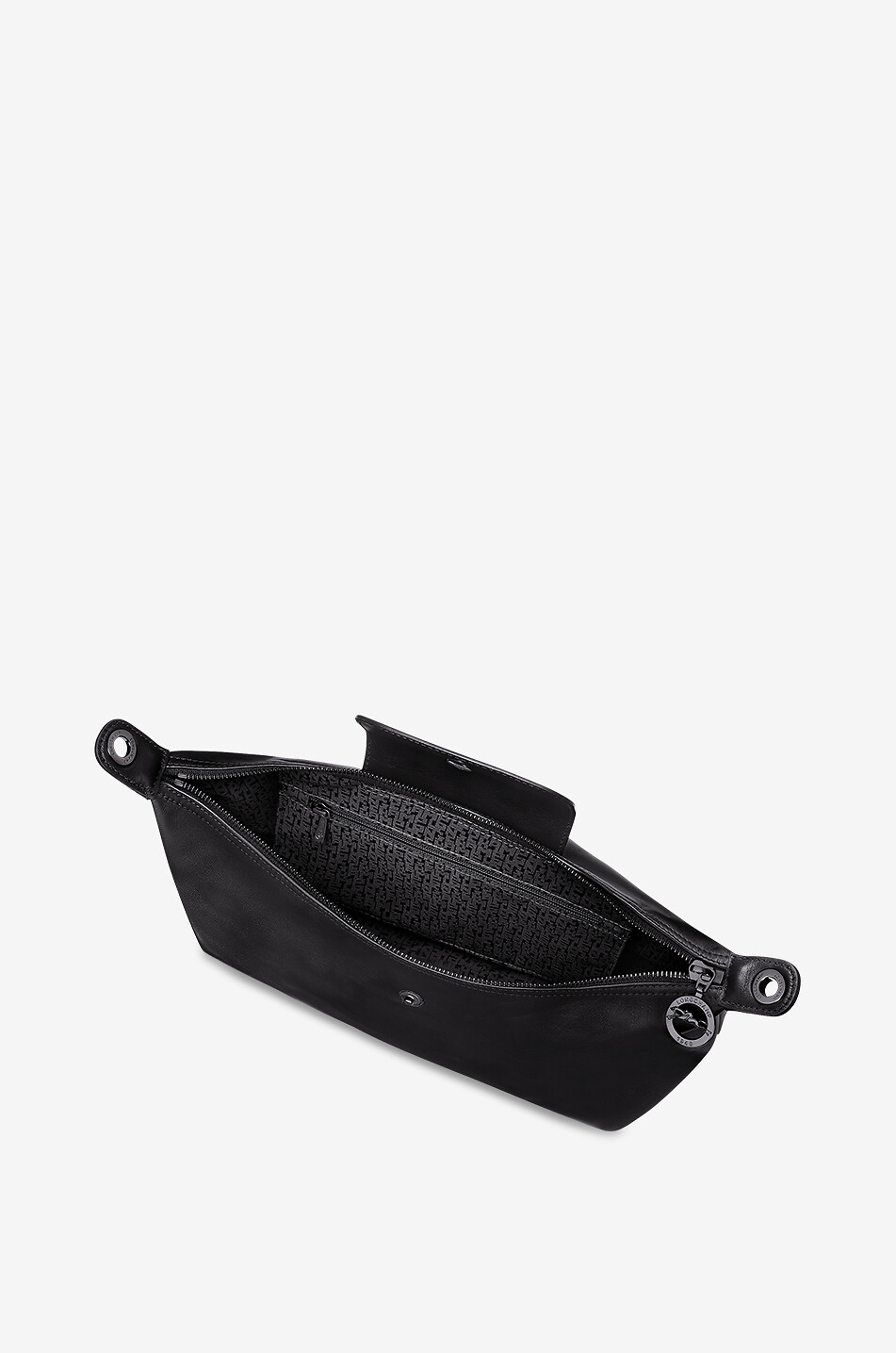 LONGCHAMP Sac porté épaule en cuir lisse souple Le Pliage Xtra M Femme NOIR 5