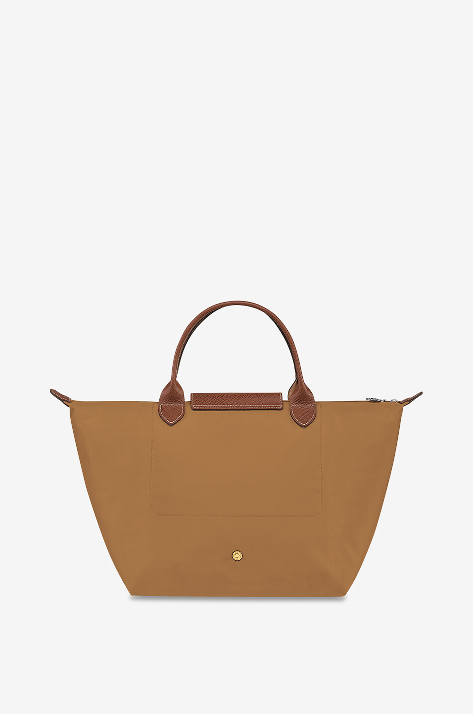 Le Pliage Original M canvas handbag - LONGCHAMP - DARK BROWN