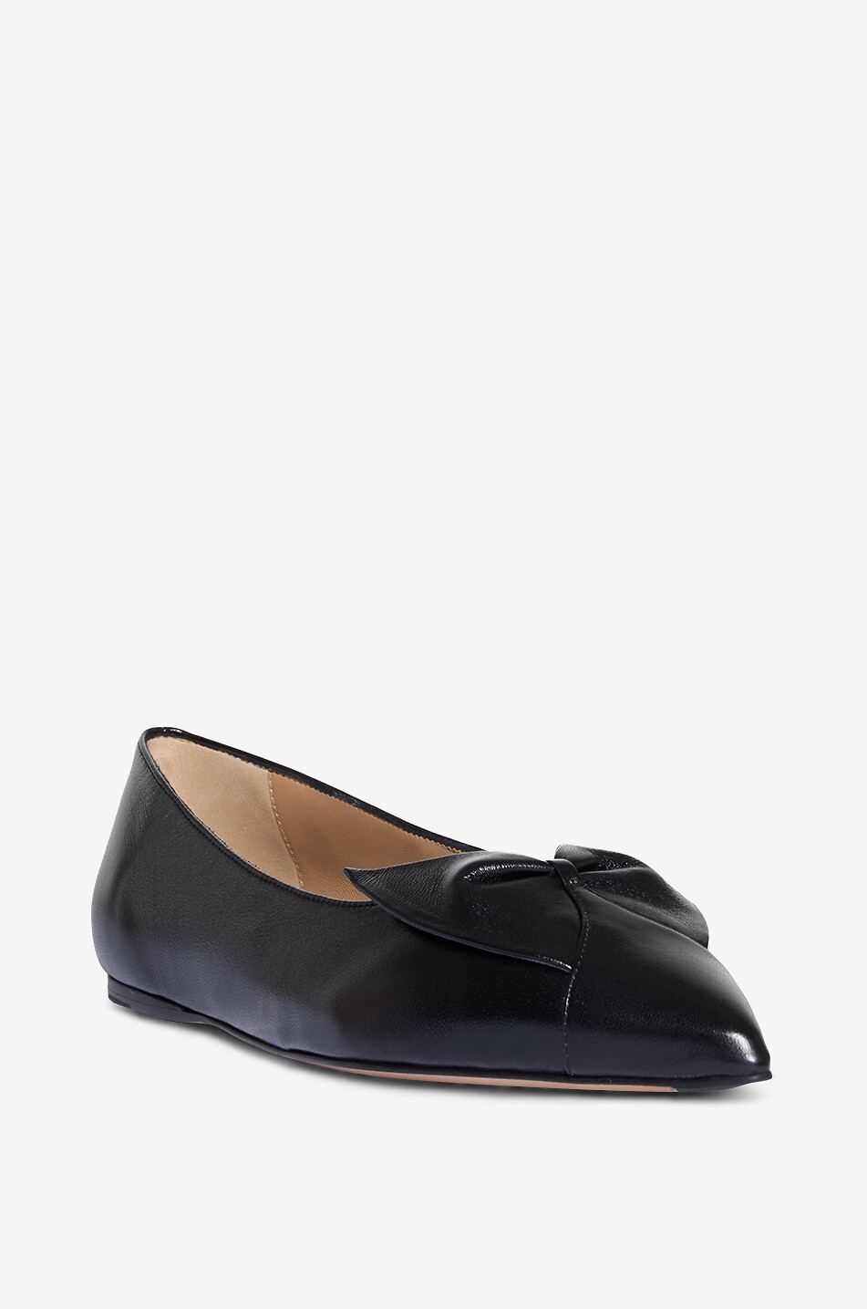 Gwen Bow pointy-toe nappa leather ballet flats