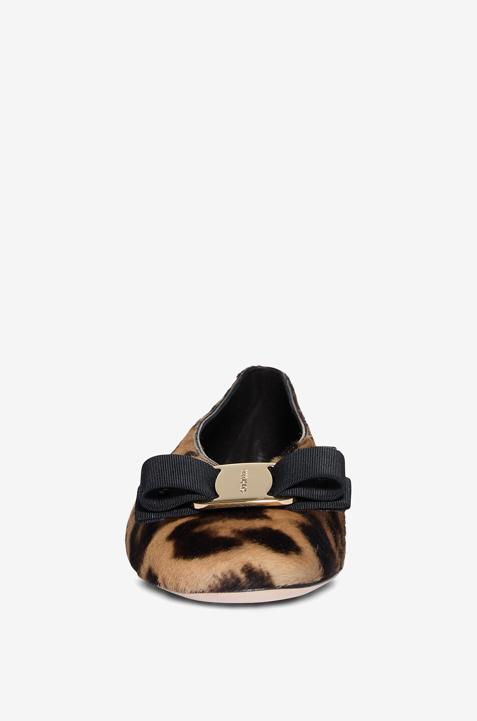 SALVATORE FERRAGAMO Vara leopard print calf hair ballet flats Women Brown 2