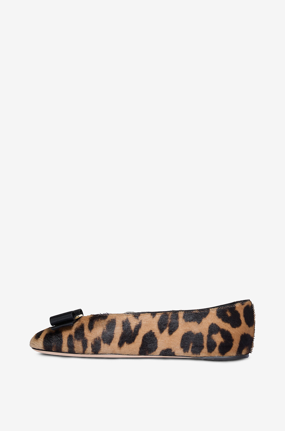 SALVATORE FERRAGAMO Vara leopard print calf hair ballet flats Women Brown 3