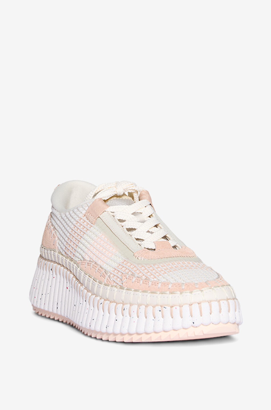 Nama Eco-friendly low top mesh sneakers - CHLOE - LIGHT PINK