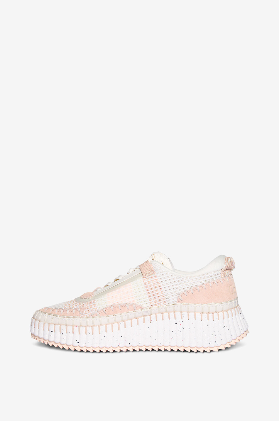 CHLOE Nama Eco-friendly low top mesh sneakers Women LIGHT PINK 3