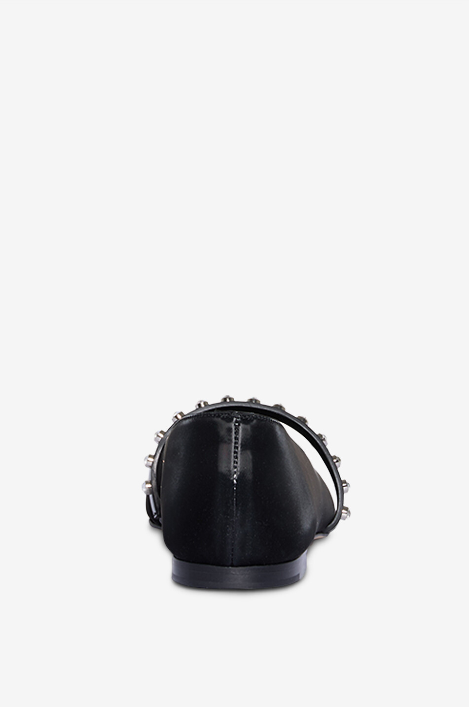 ALEXANDER McQUEEN Revel 5 nylon and crystal Mary Jane flats Women BLACK 4