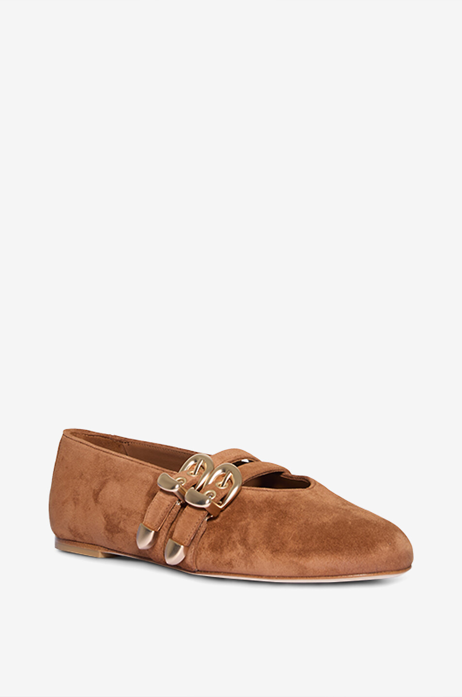 STUART WEITZMAN Riemchenballerinas aus Wildleder Maven 5 Damen BRAUN 1